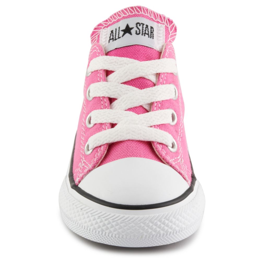 girls pink high top converse