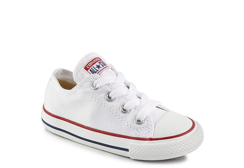 worry Grudge Tremendous White Converse Boy's Infant All Star Ox Sneakers | Rack Room Shoes