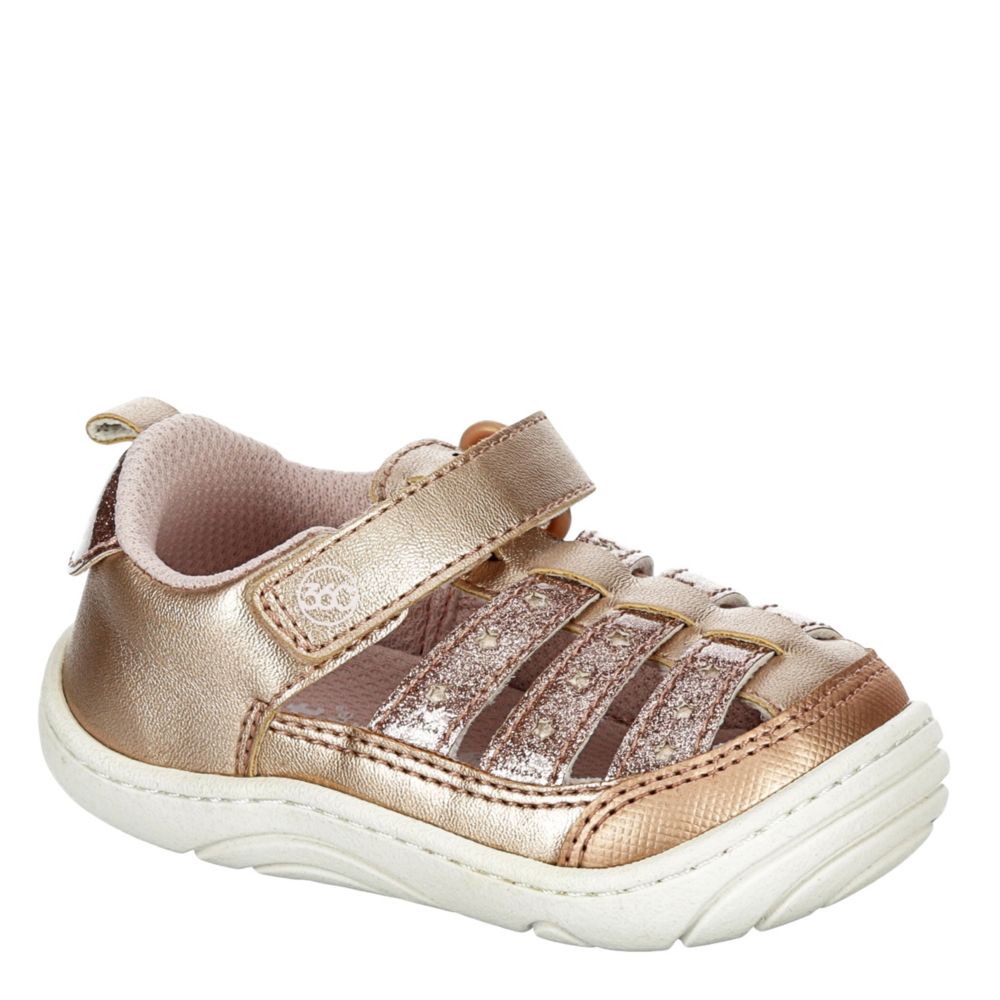 infant gold shoes