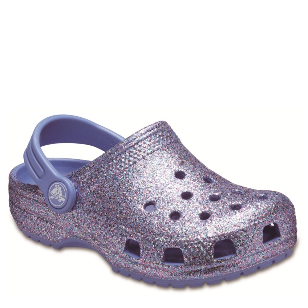 Purple Crocs Girls Infant Classic Clog 