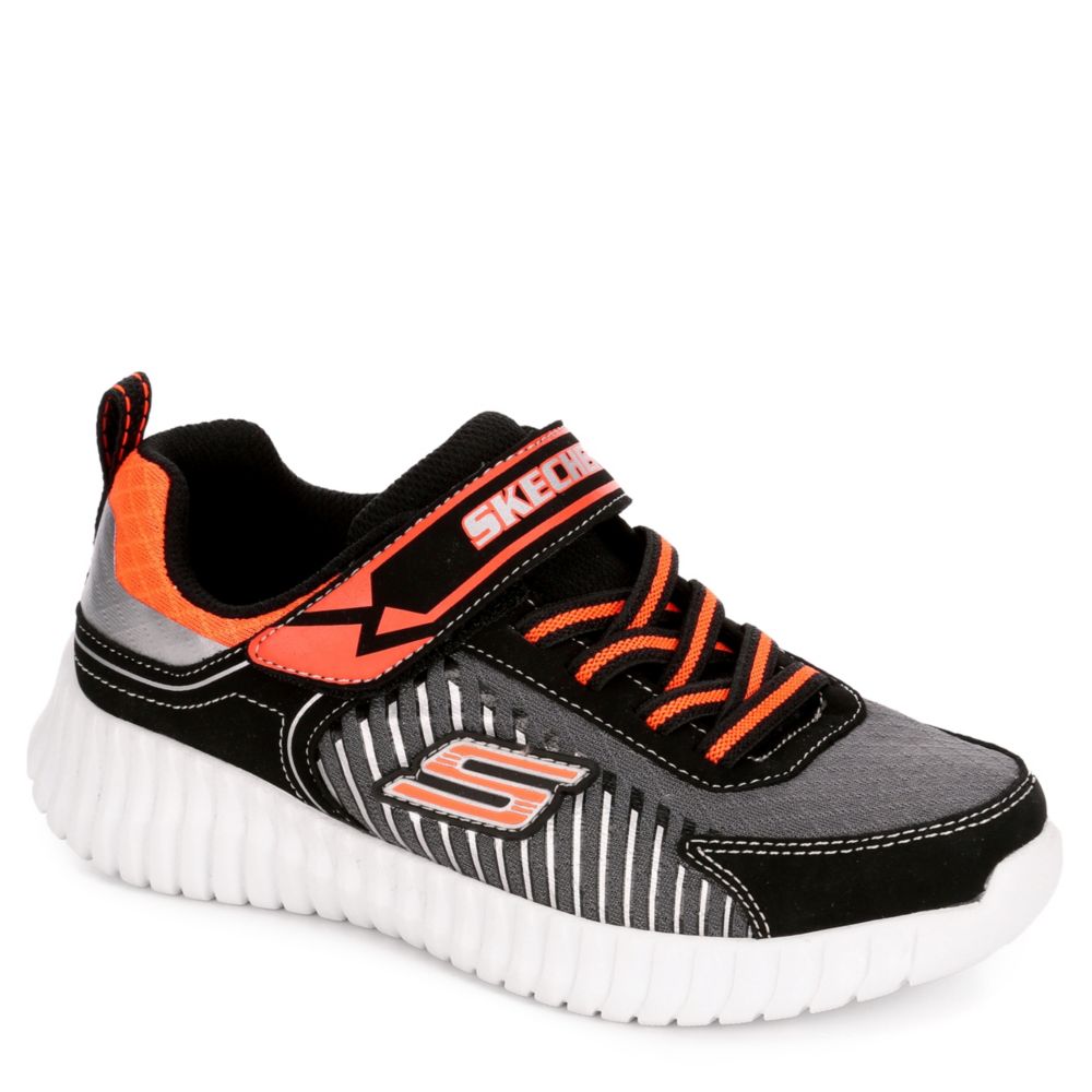 boys black skechers
