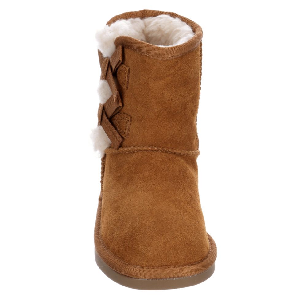 GIRLS TODDLER LITTLE KID VICTORIA SHORT FUR BOOT CHESTNUT