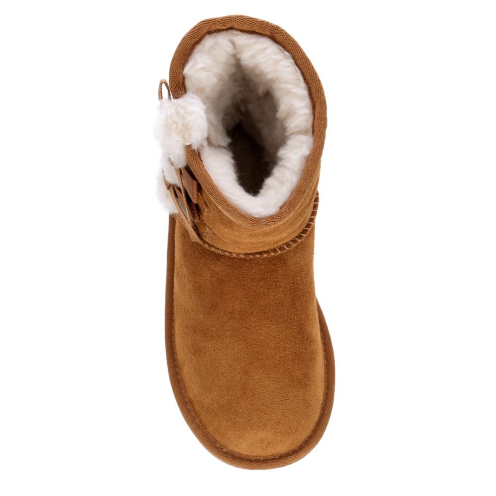 GIRLS TODDLER LITTLE KID VICTORIA SHORT FUR BOOT CHESTNUT