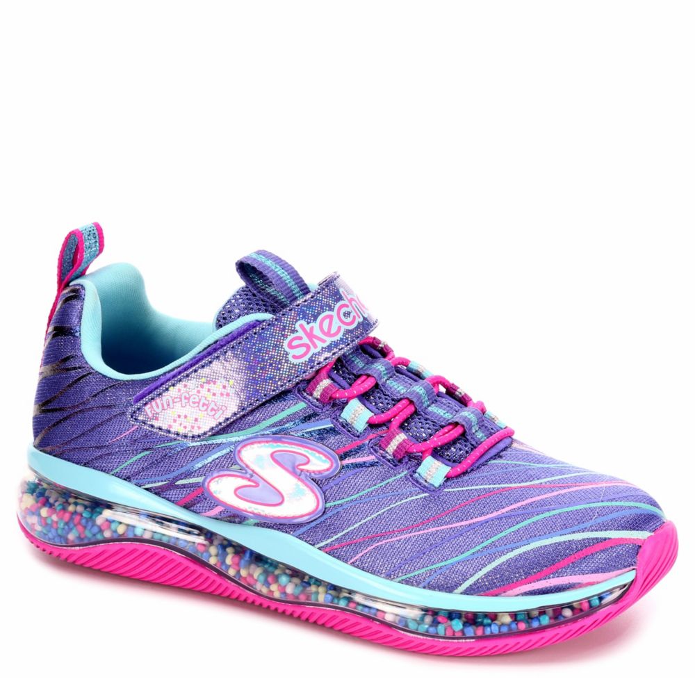 Blue Skechers Girls Skech Air Jumpin Dots