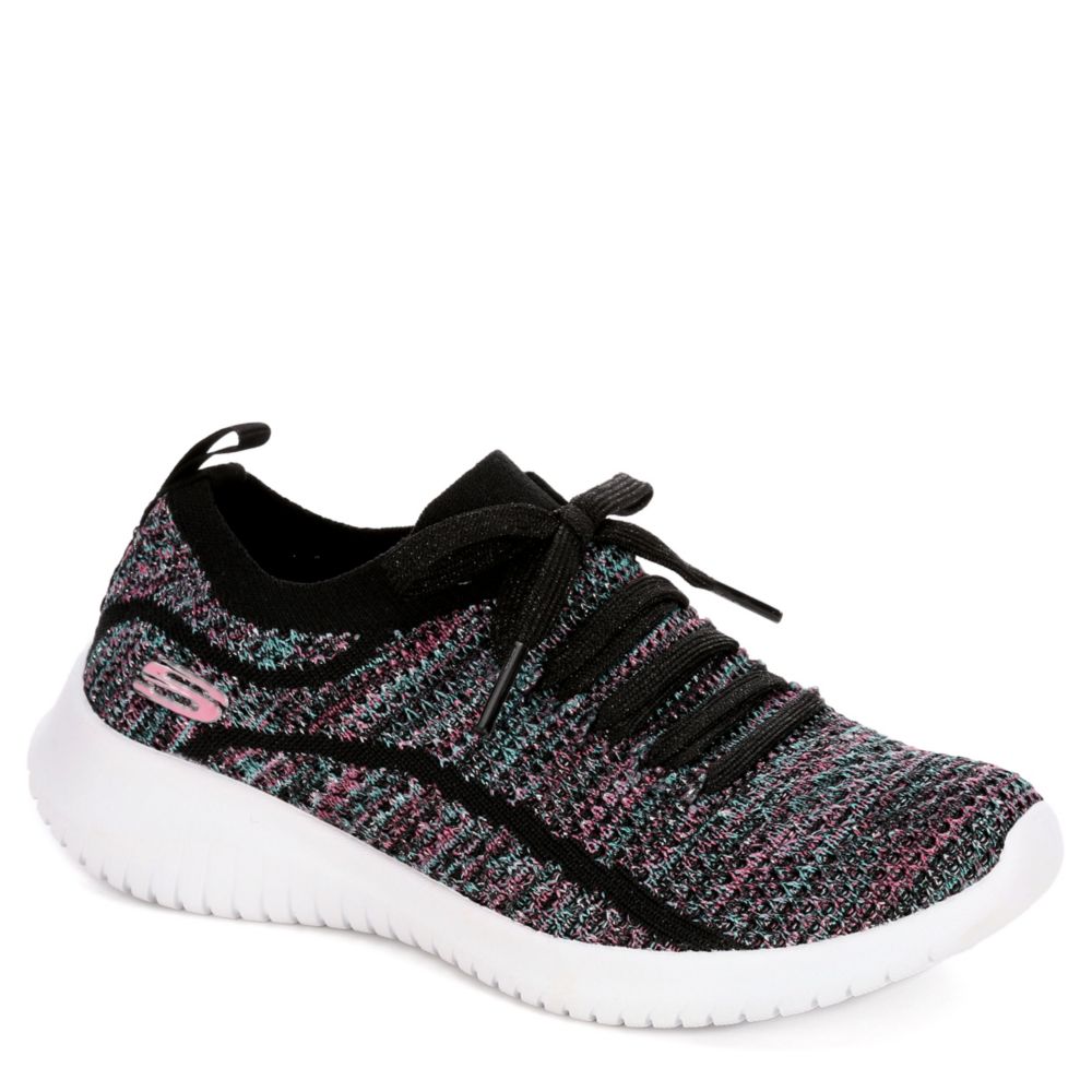 Black Skechers Girls Ultra Flex