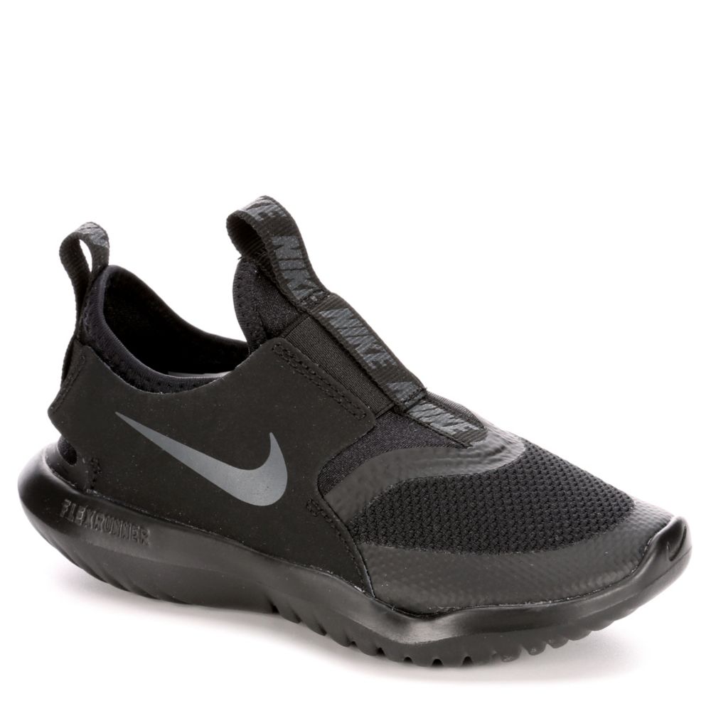 Black Nike Boys Flex Runner Slip On 