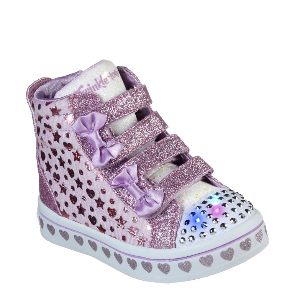 girls purple skechers