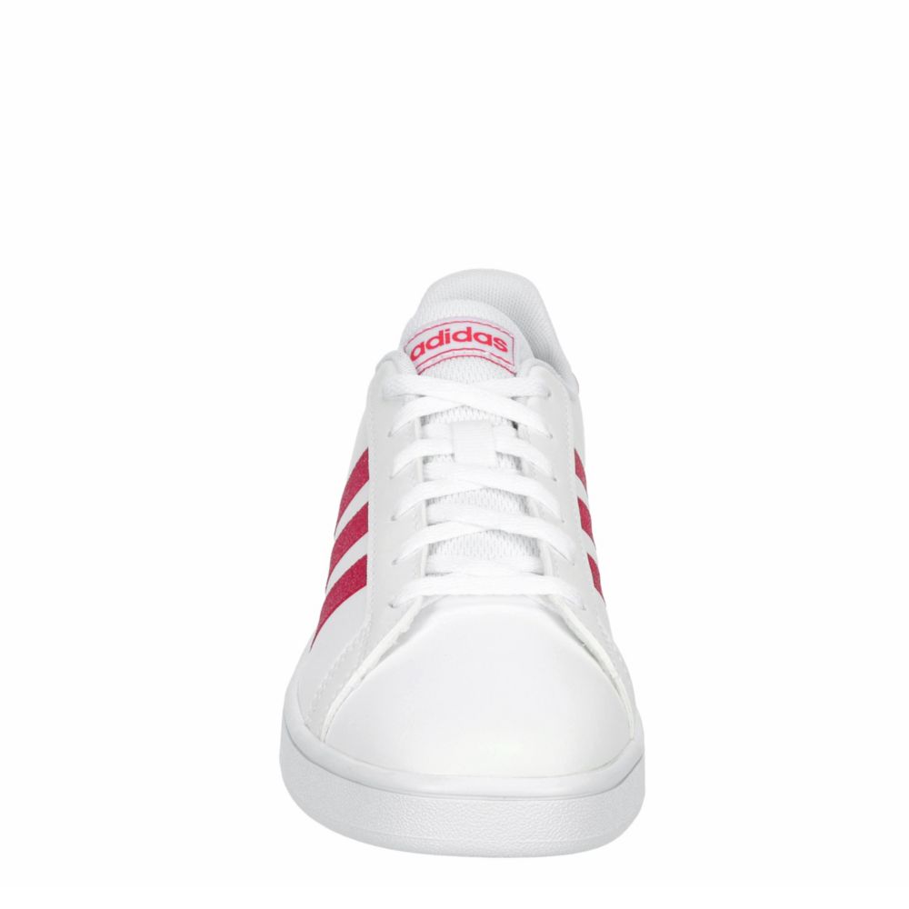 girls all white adidas