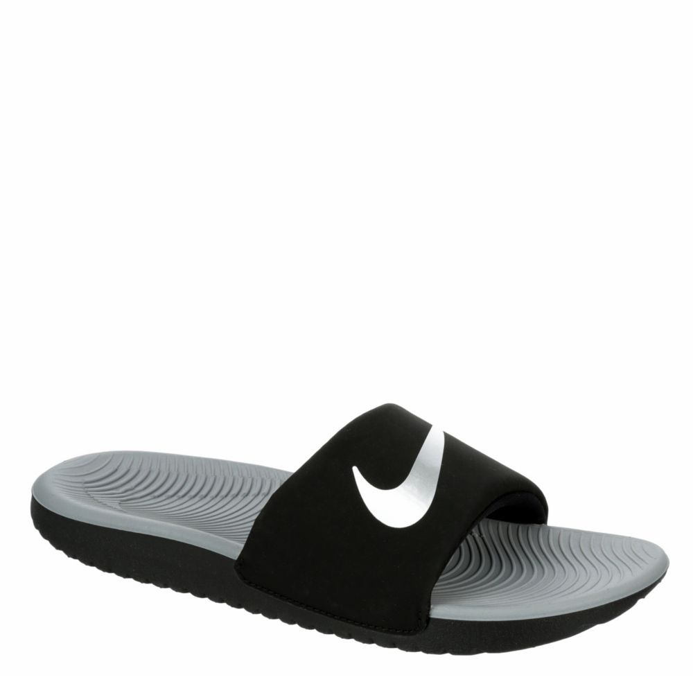 Black Nike Boys Kawa Slide Sandal 