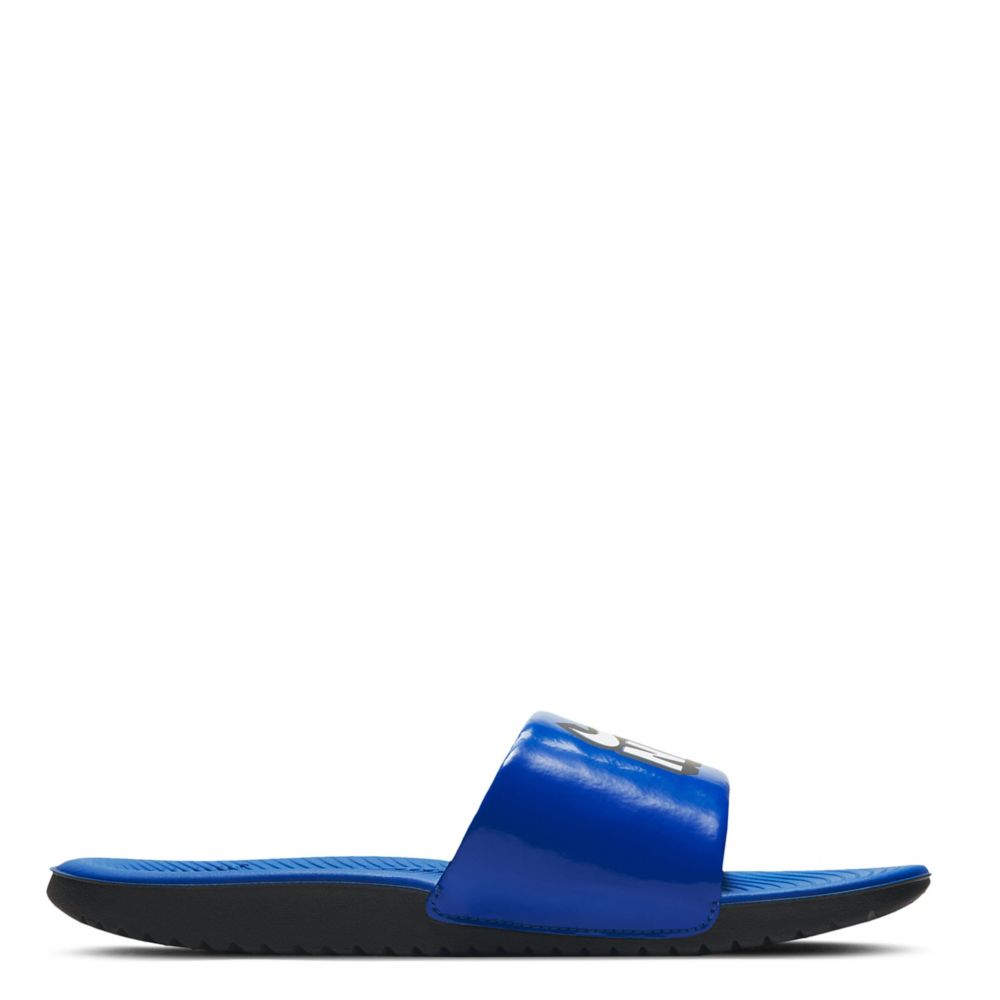 blue nike slide