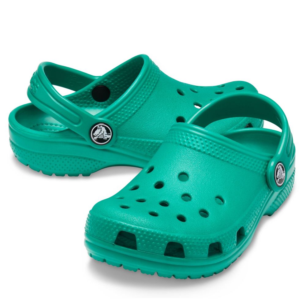 crocs deep green