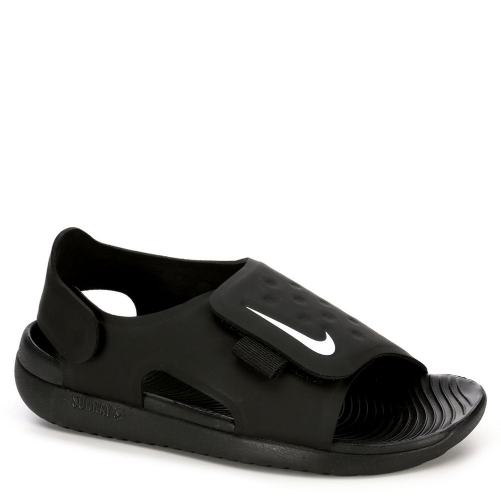 Oraal Bowling selecteer Black Nike Boys Little And Big Kid Sunray Adjust Outdoor Sandal | Velcro |  Rack Room Shoes