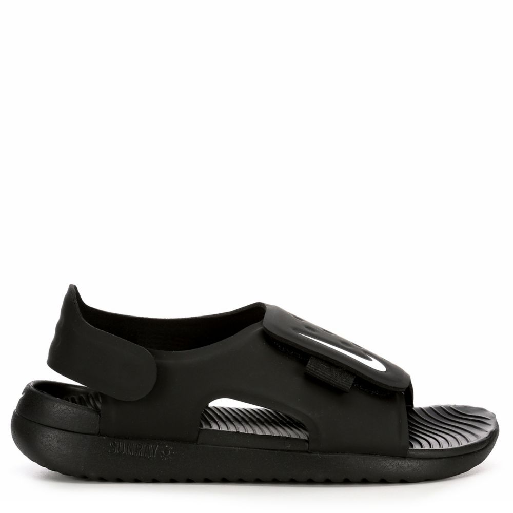 imagen Continente Recreación Black Nike Boys Sunray Adjust Outdoor Sandal | Velcro | Rack Room Shoes