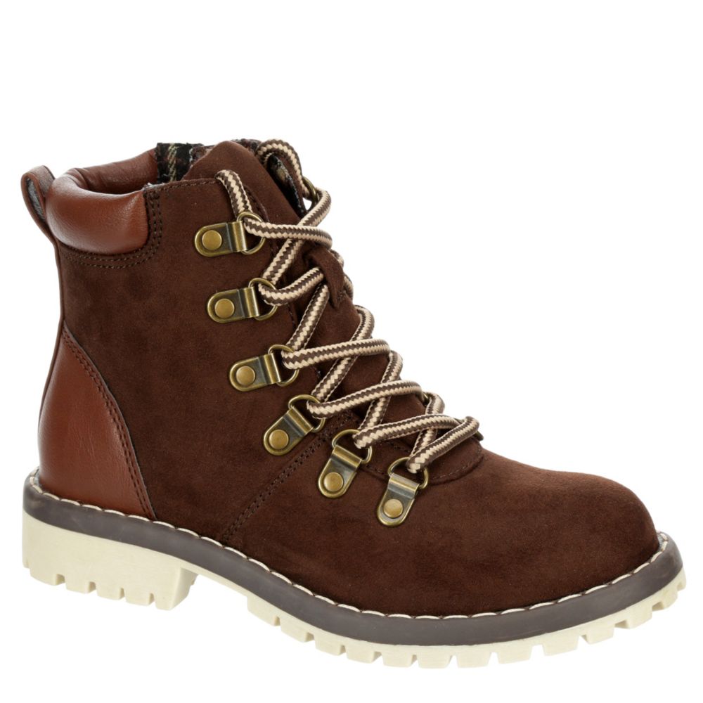 boys brown lace up boots