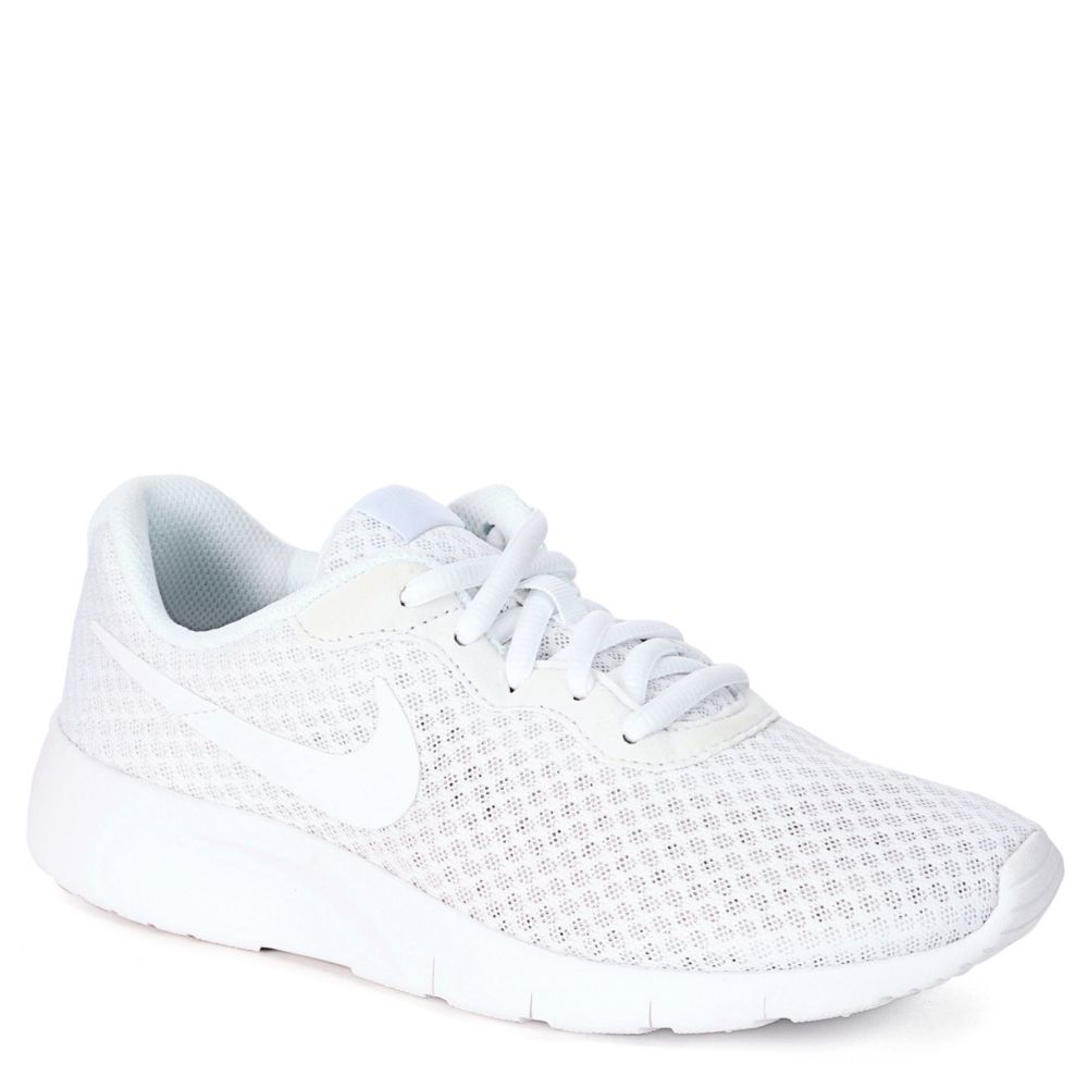 White Nike Girls Gradeschool Tanjun Athletic Rack Room Shoes