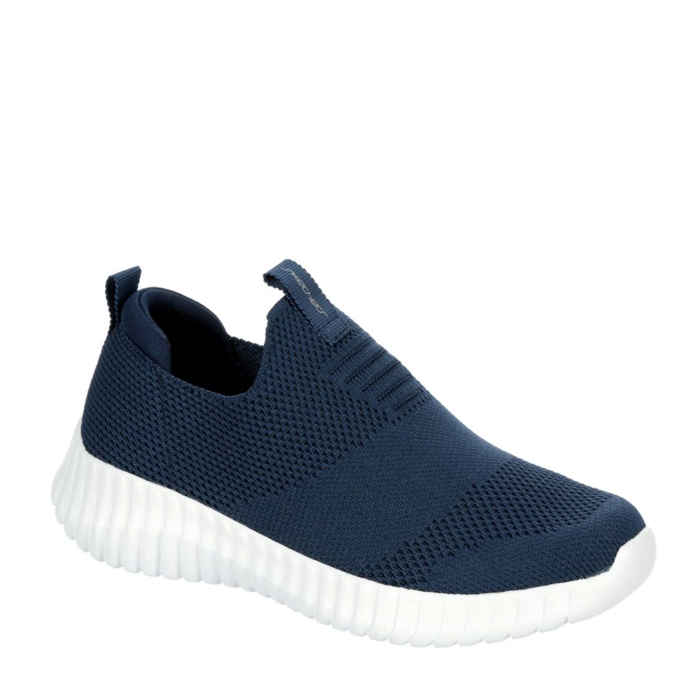 boys navy slip on shoes