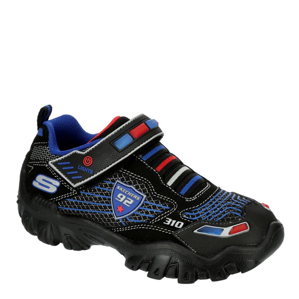 light up police skechers