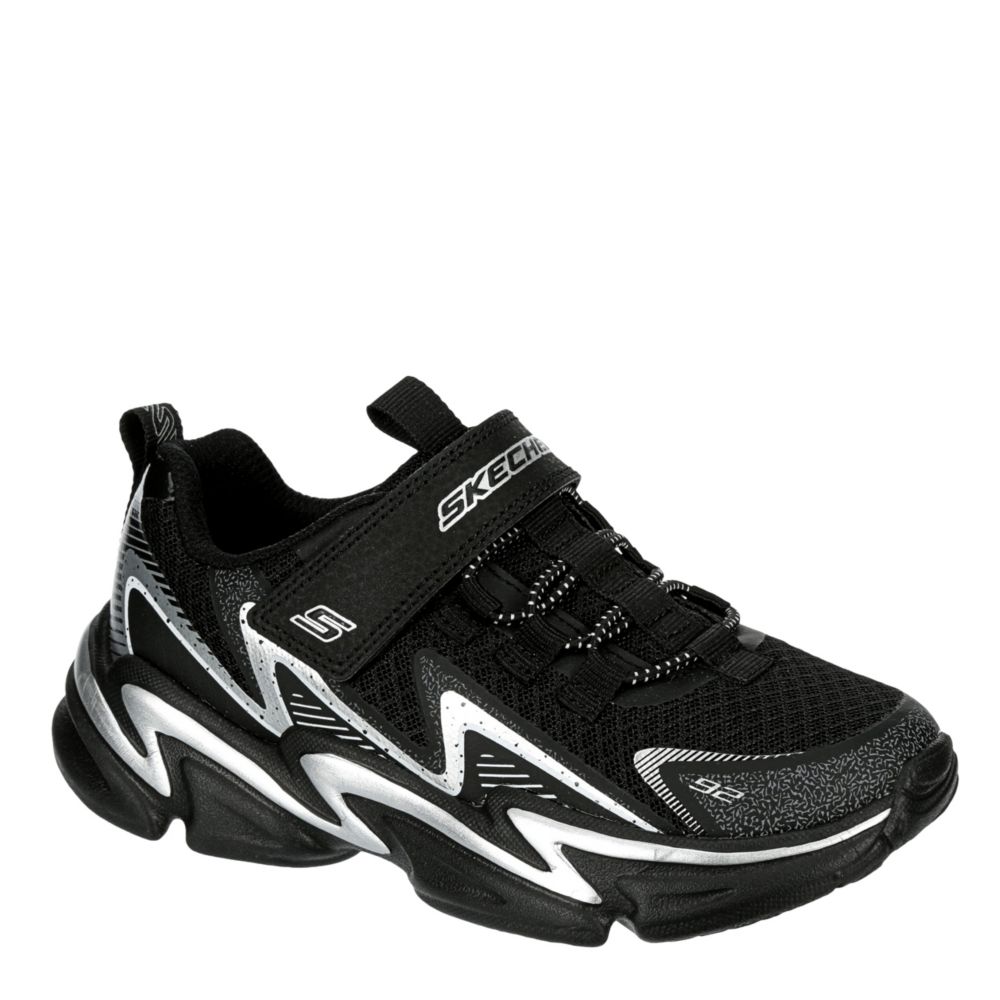 boys black skechers