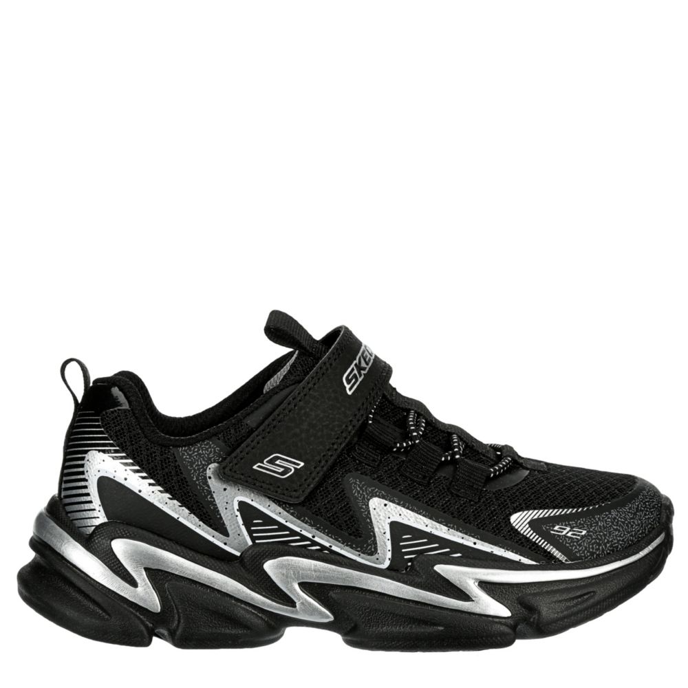 boys black skechers