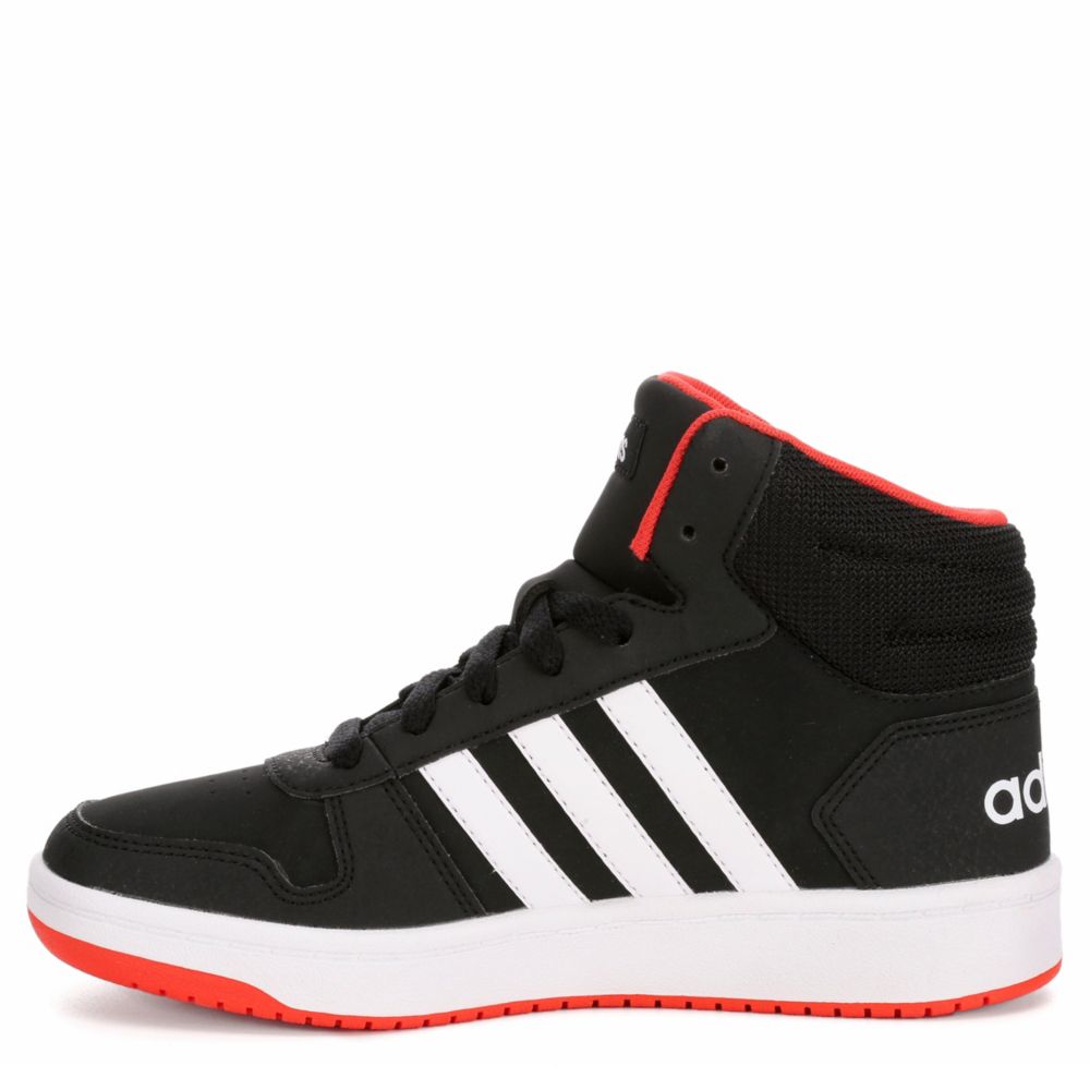 black adidas high top sneakers