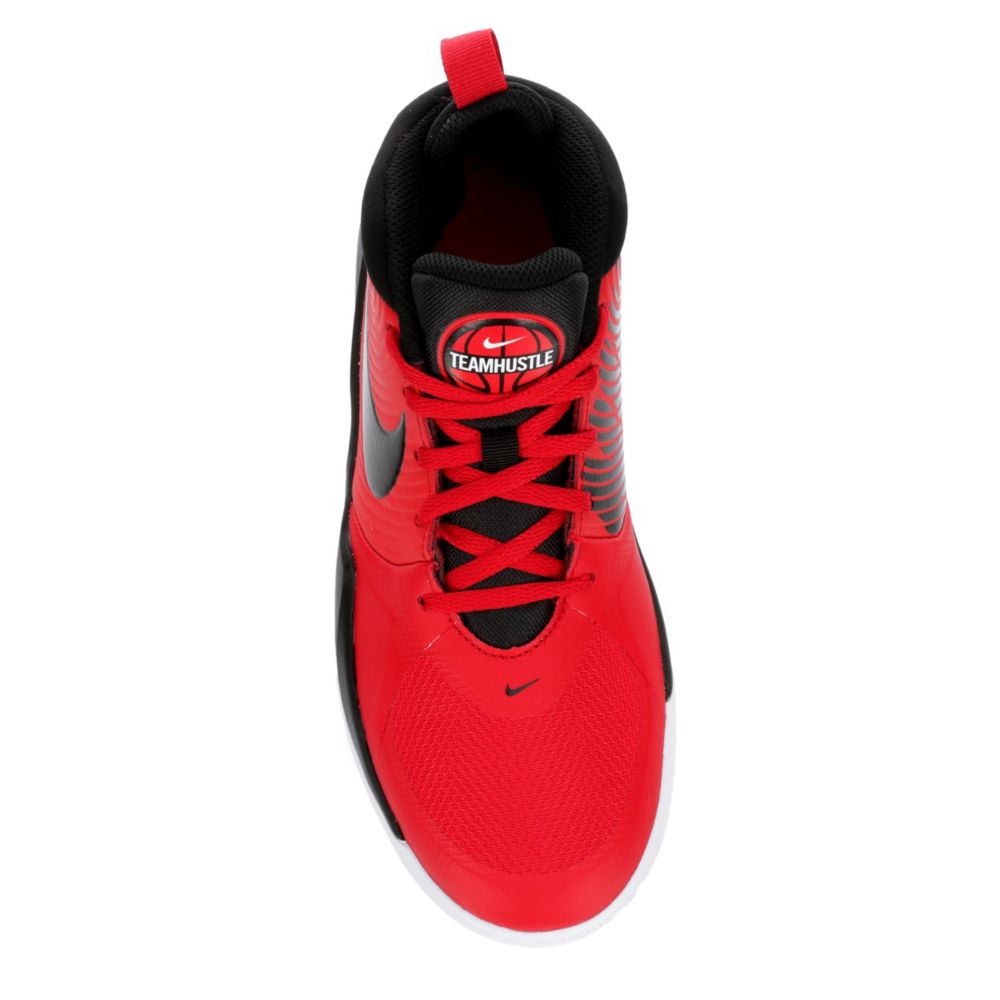 nike team hustle red and black