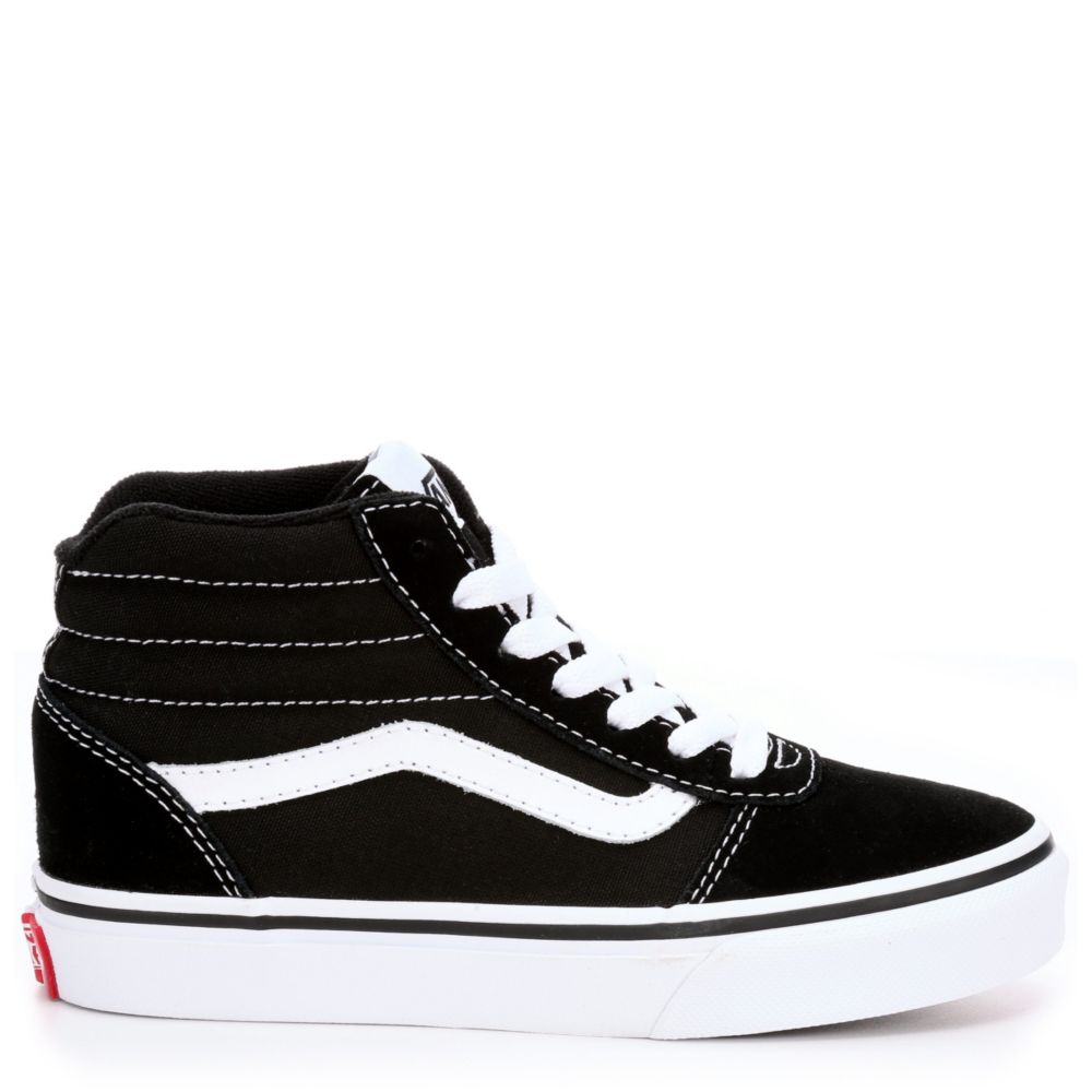 black high top casual shoes