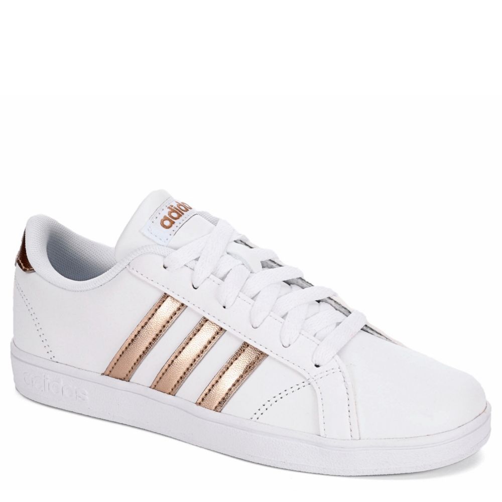 White Adidas Girls Baseline