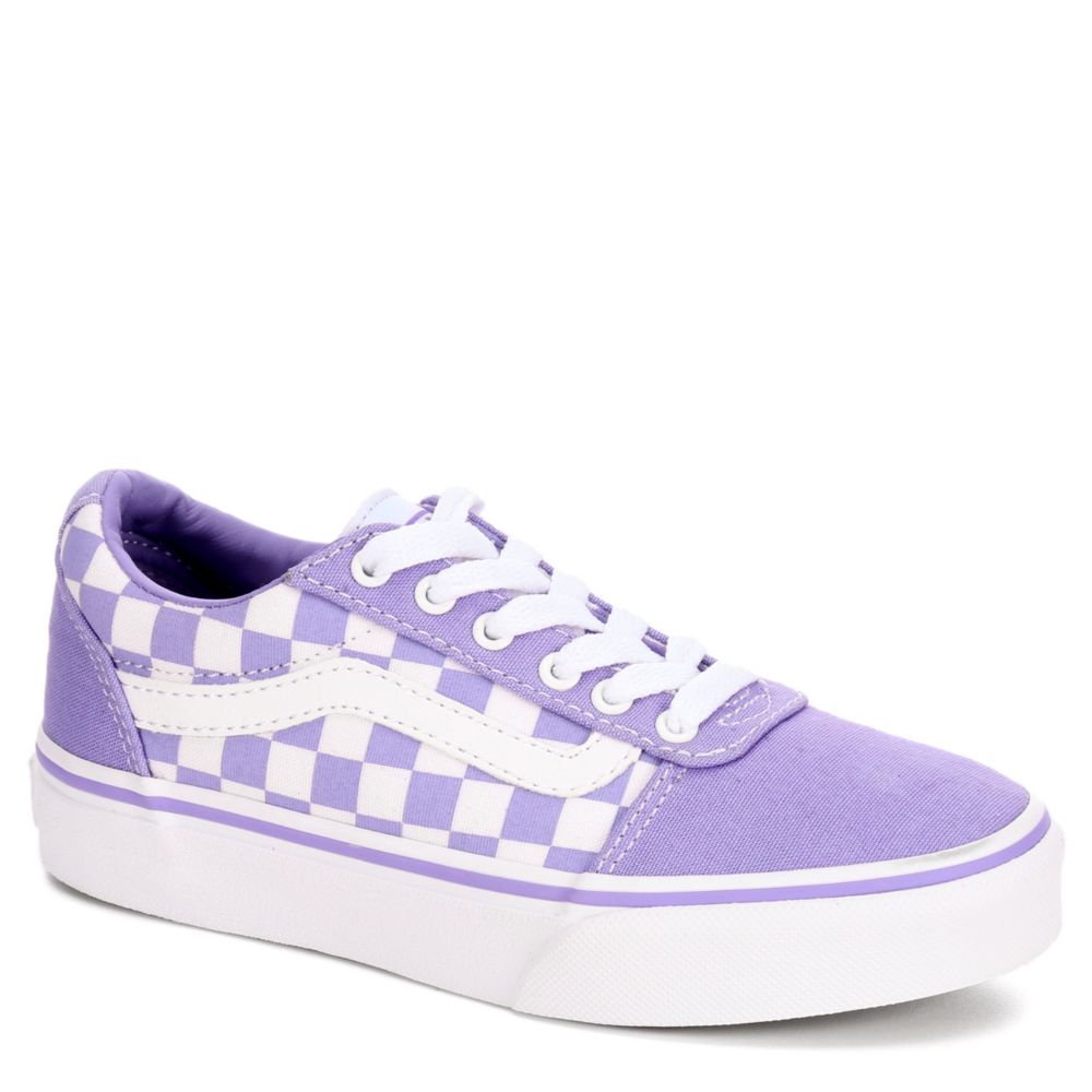 white and purple vans