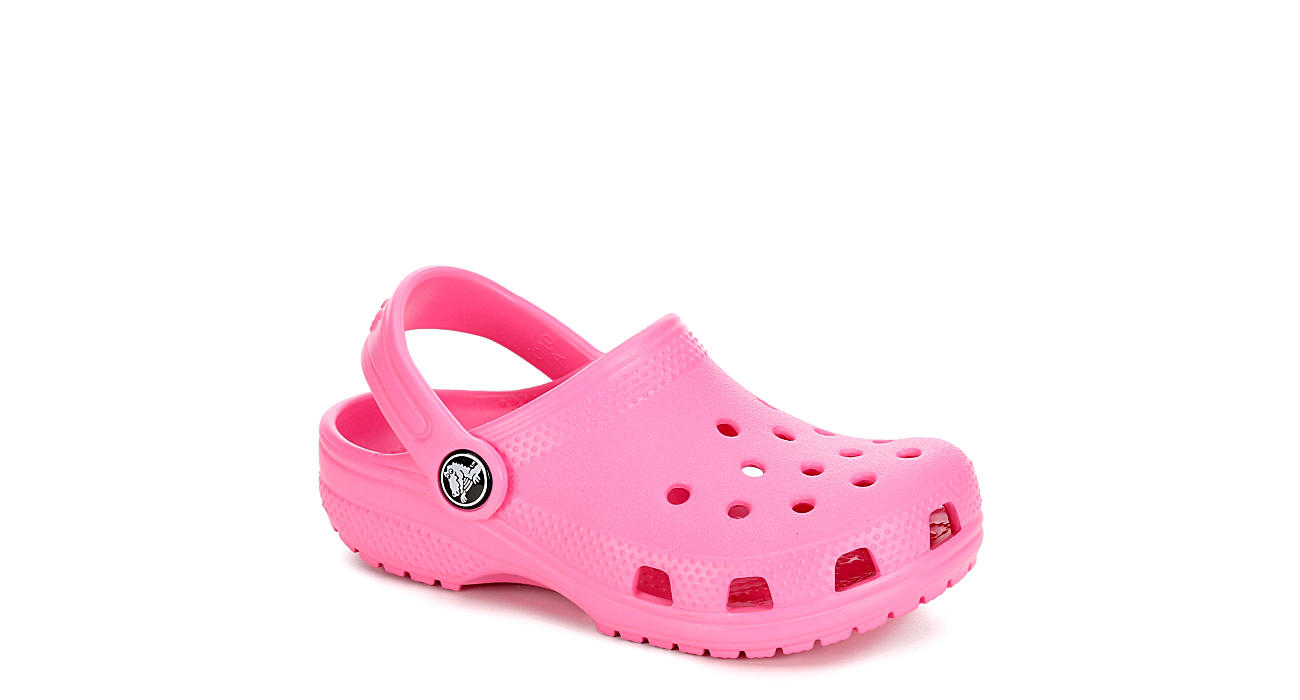 Pink Crocs Girls Classic Clog | Kids | Rack Room Shoes