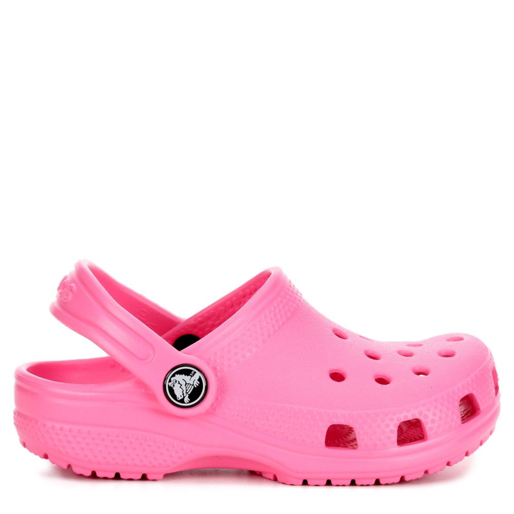 ladies pink crocs