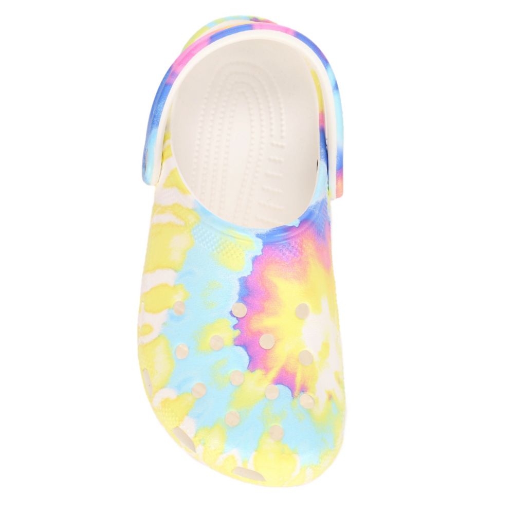 kids tie dye crocs