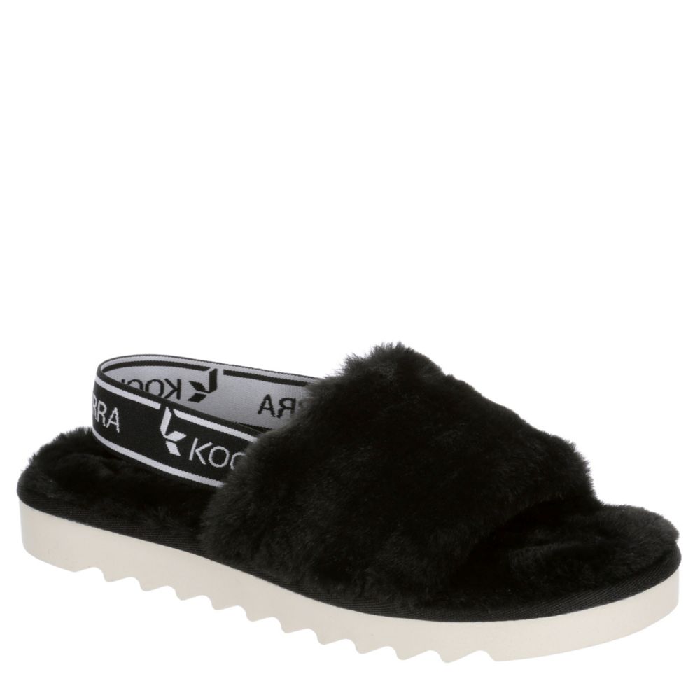 black grey and white ugg slides