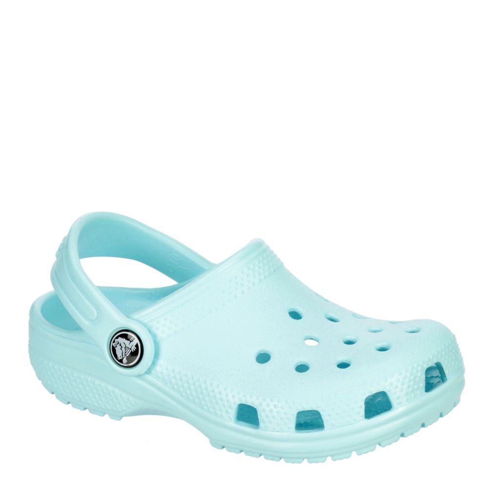 Pale Blue Crocs Girls Classic Clog 