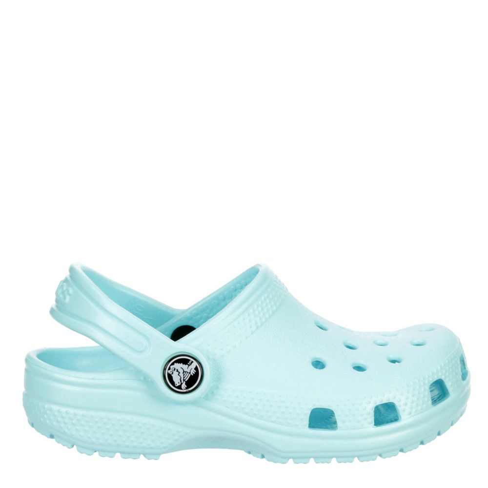mint green crocs