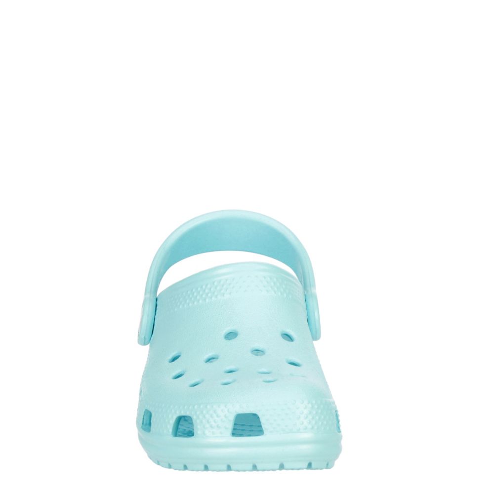 girls light blue crocs