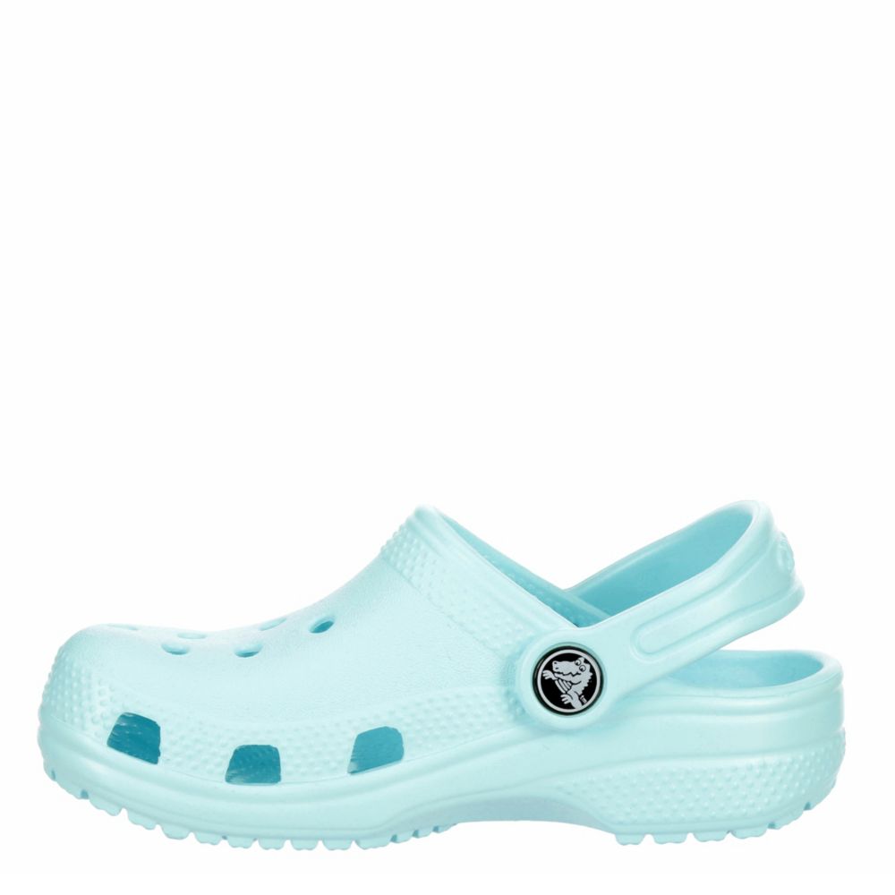 Pale Blue Crocs Girls Classic Clog 