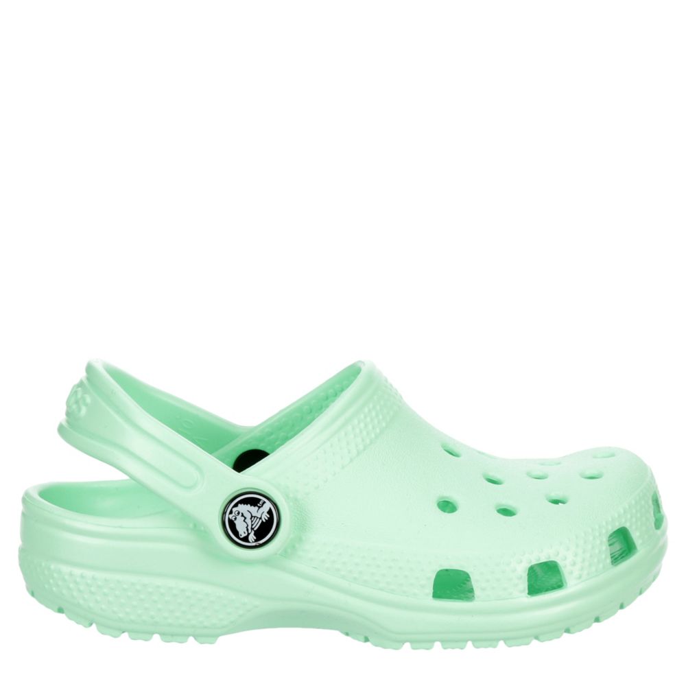 Mint Crocs Girls Classic Clog | Slip On 