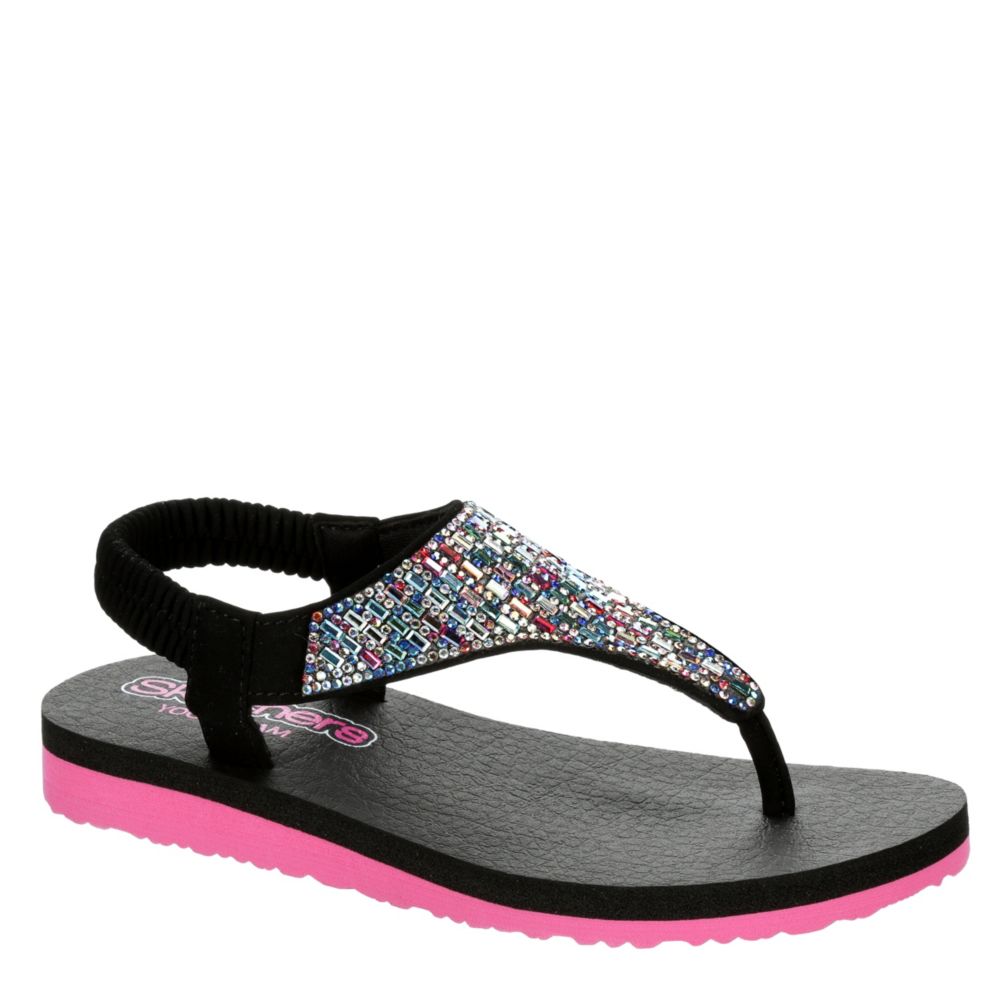 black sparkly sketchers
