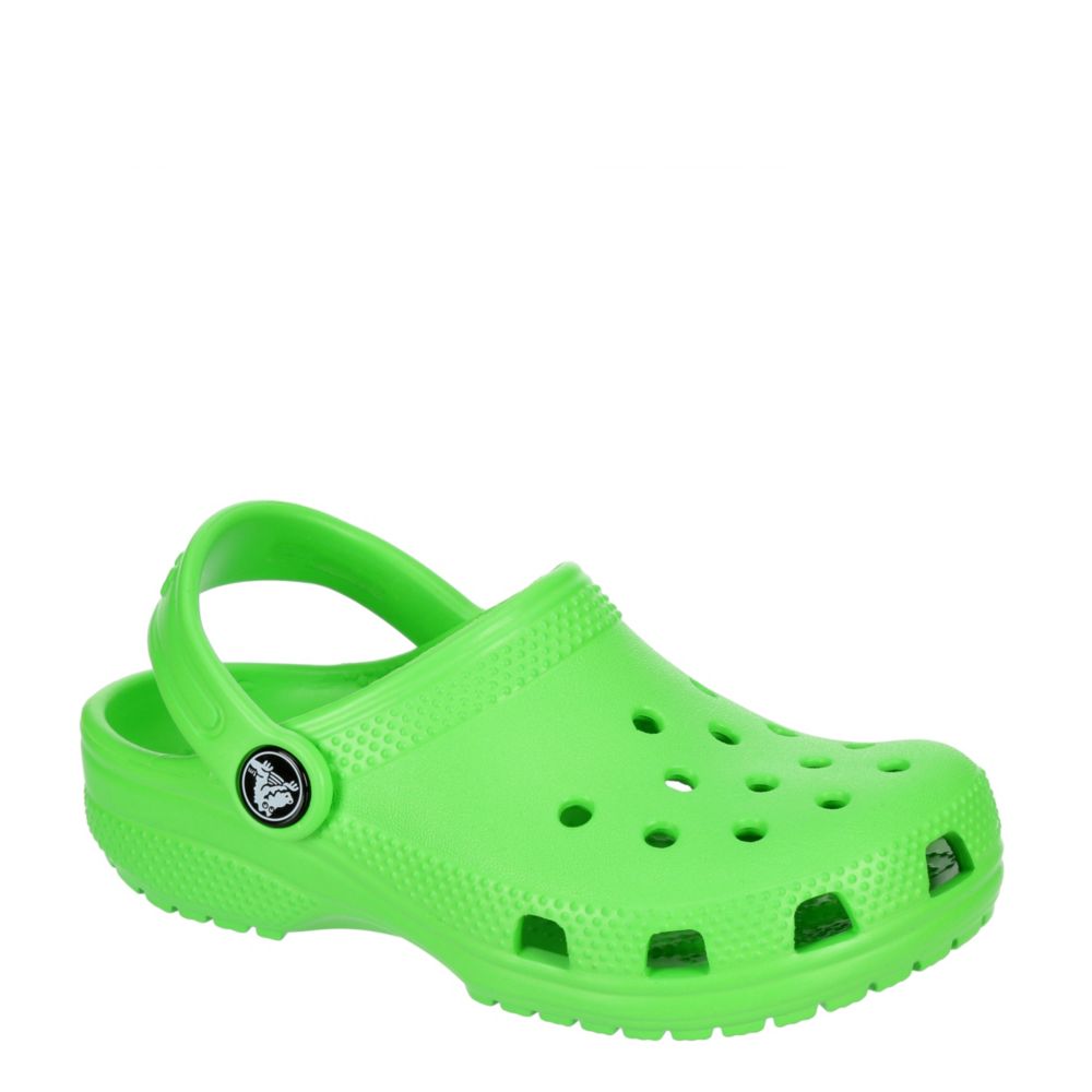 fluorescent green crocs