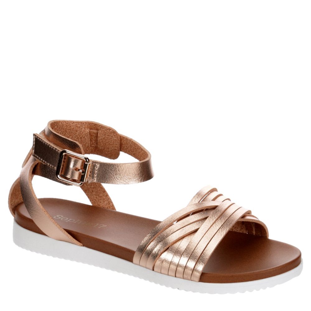 girls rose gold sandals