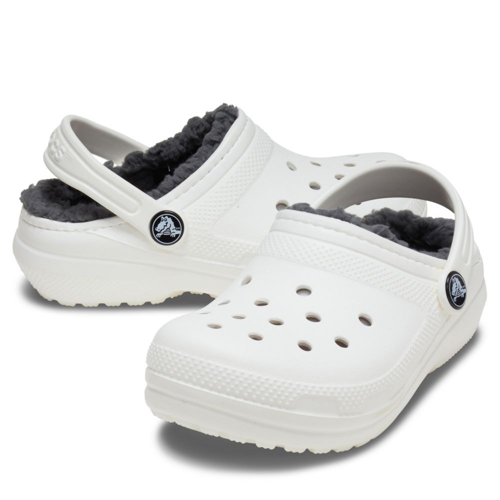 kids fur crocs