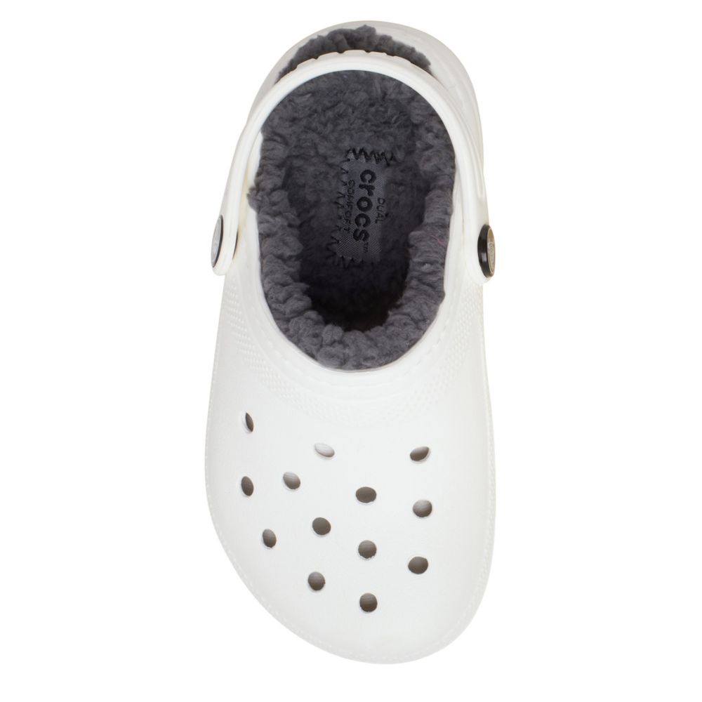 white crocs with lining