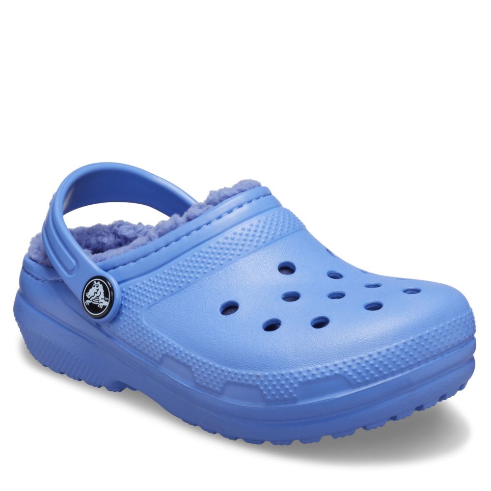 light purple lined crocs