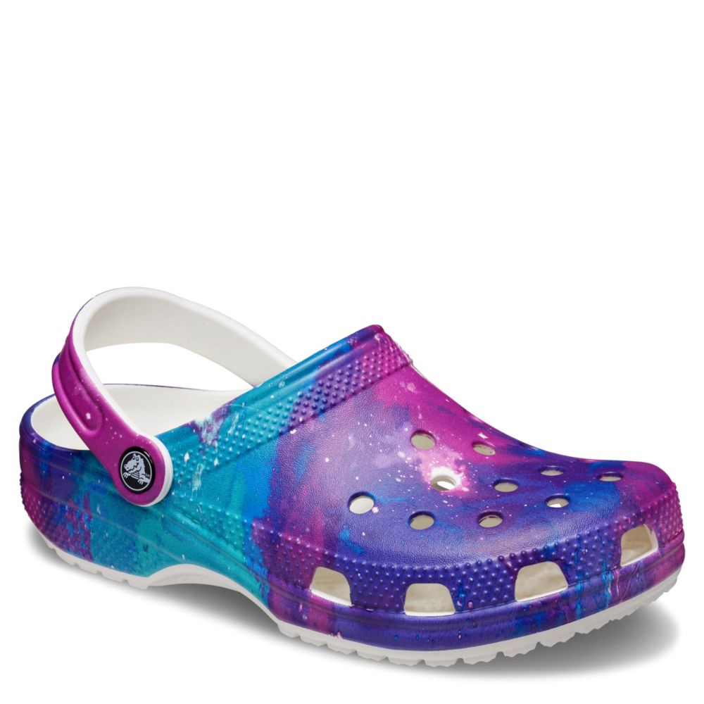 multicolor crocs