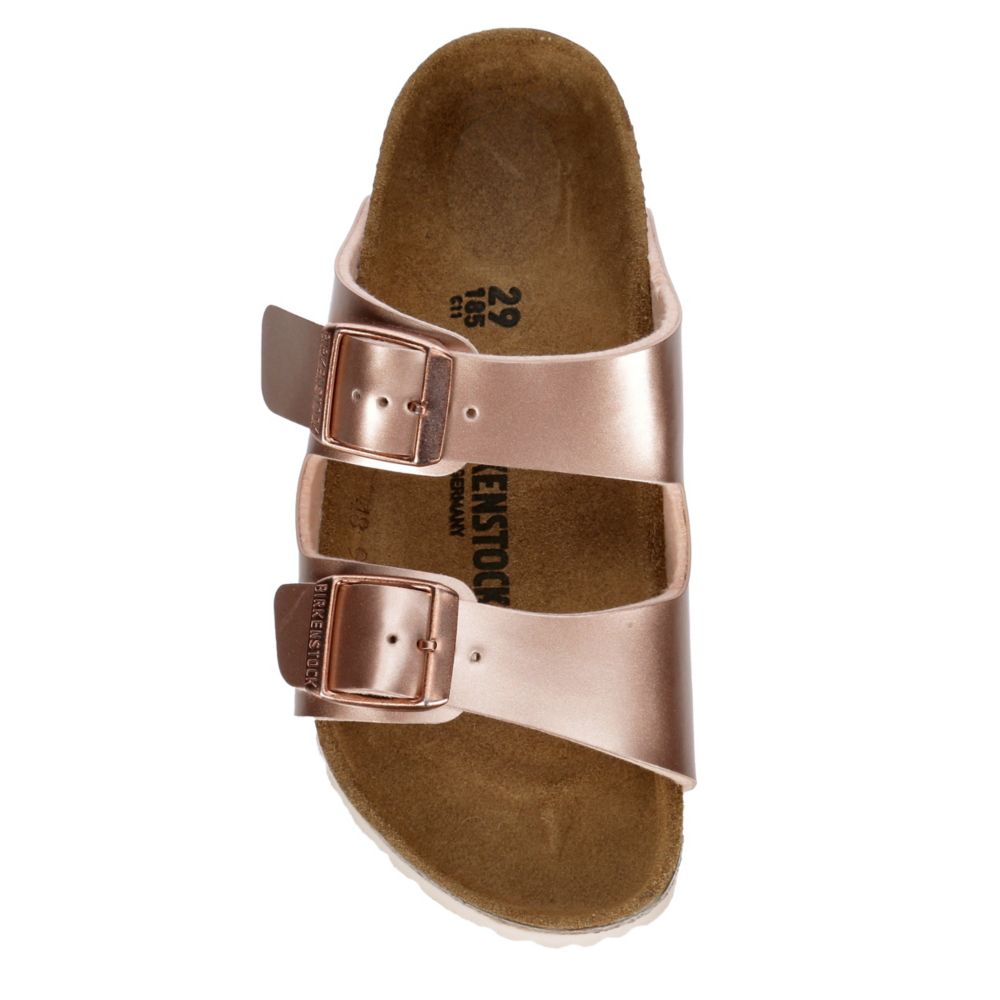 girls rose gold birkenstocks