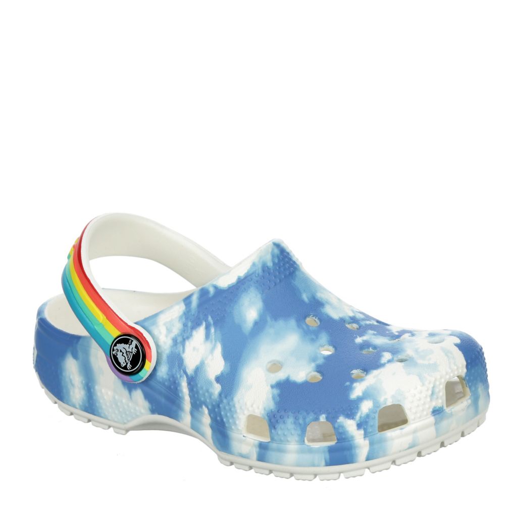 girls white crocs