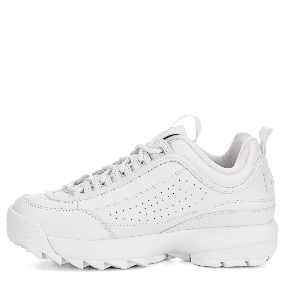 White Womens Disruptor Ii Sneaker, Fila