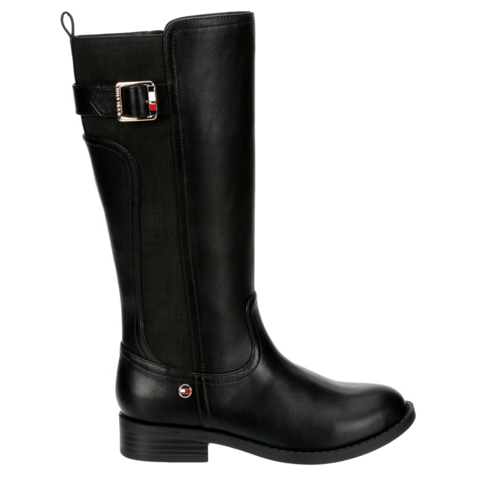 tommy hilfiger black riding boots