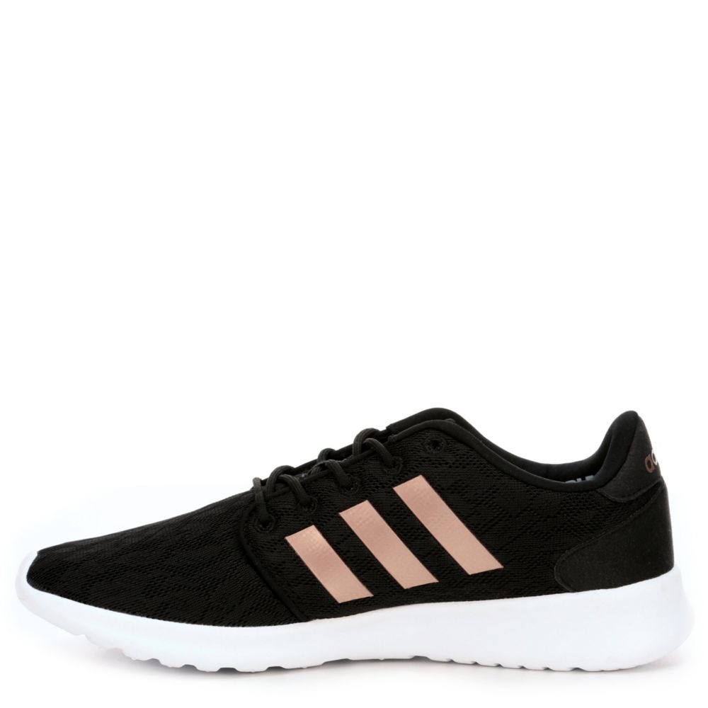 black and rose gold adidas running shoes