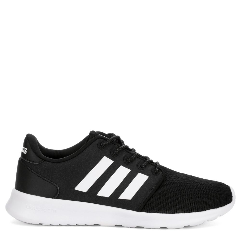 black and white adidas tennis shoes